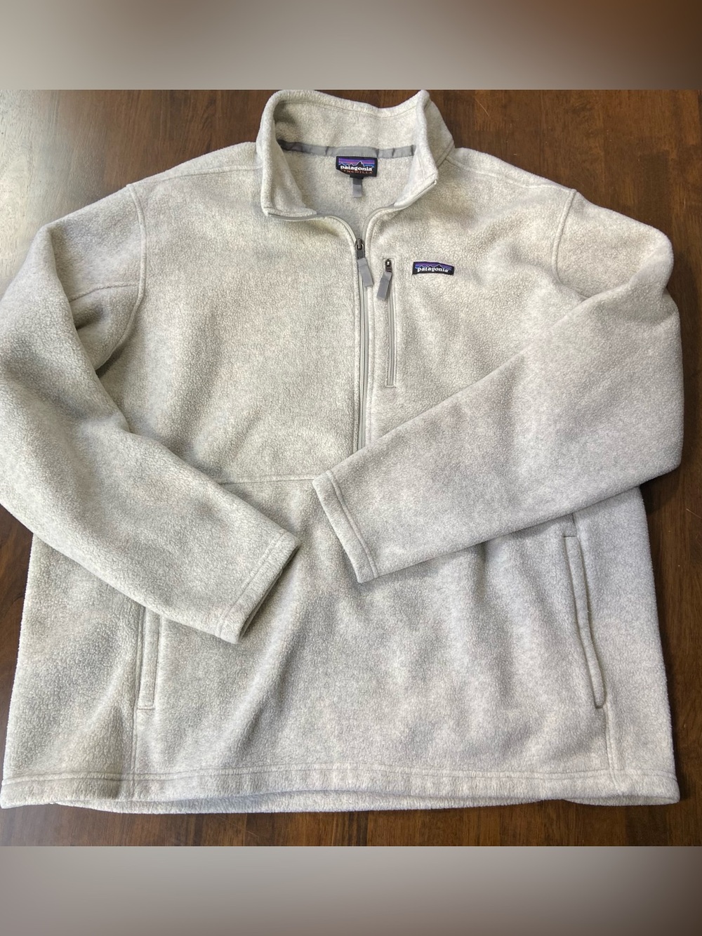 Patagonia Synchilla Snap-T Pullover Fleece Jacket Mens XXL Oatmeal Heather Gray